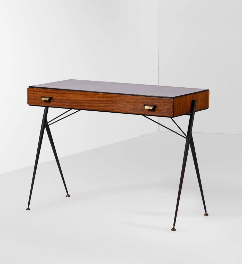 scrivania consolle design Sivlio Cavatorta anni 50