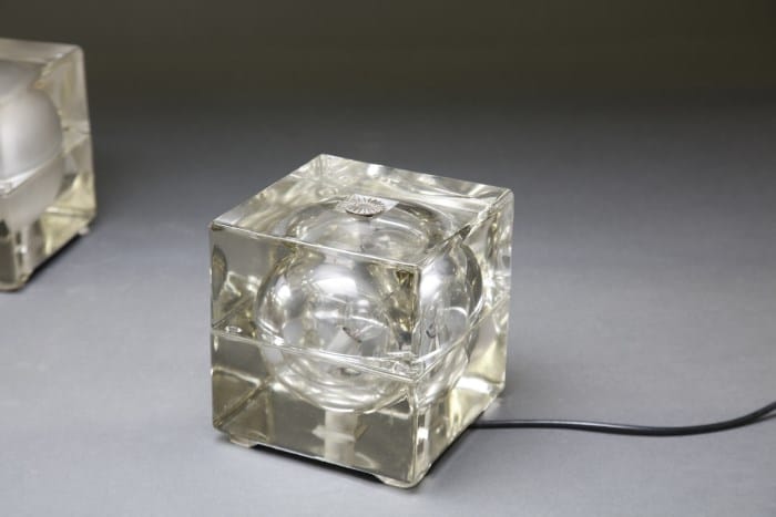 Lampada Cubosfera Alessandro Mendini Fidenza Vitraria