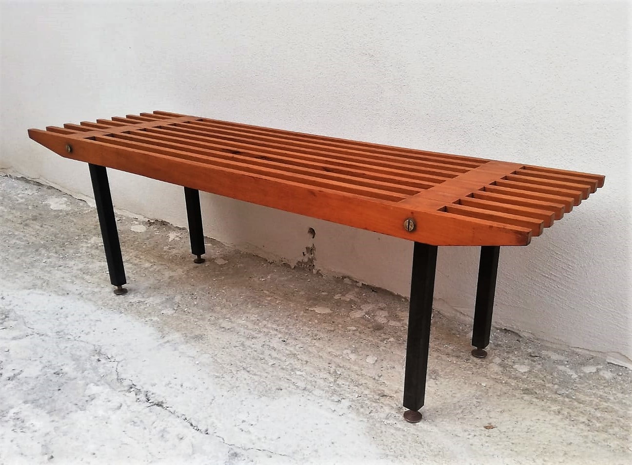 Panchina Fiarm in teak anni 60